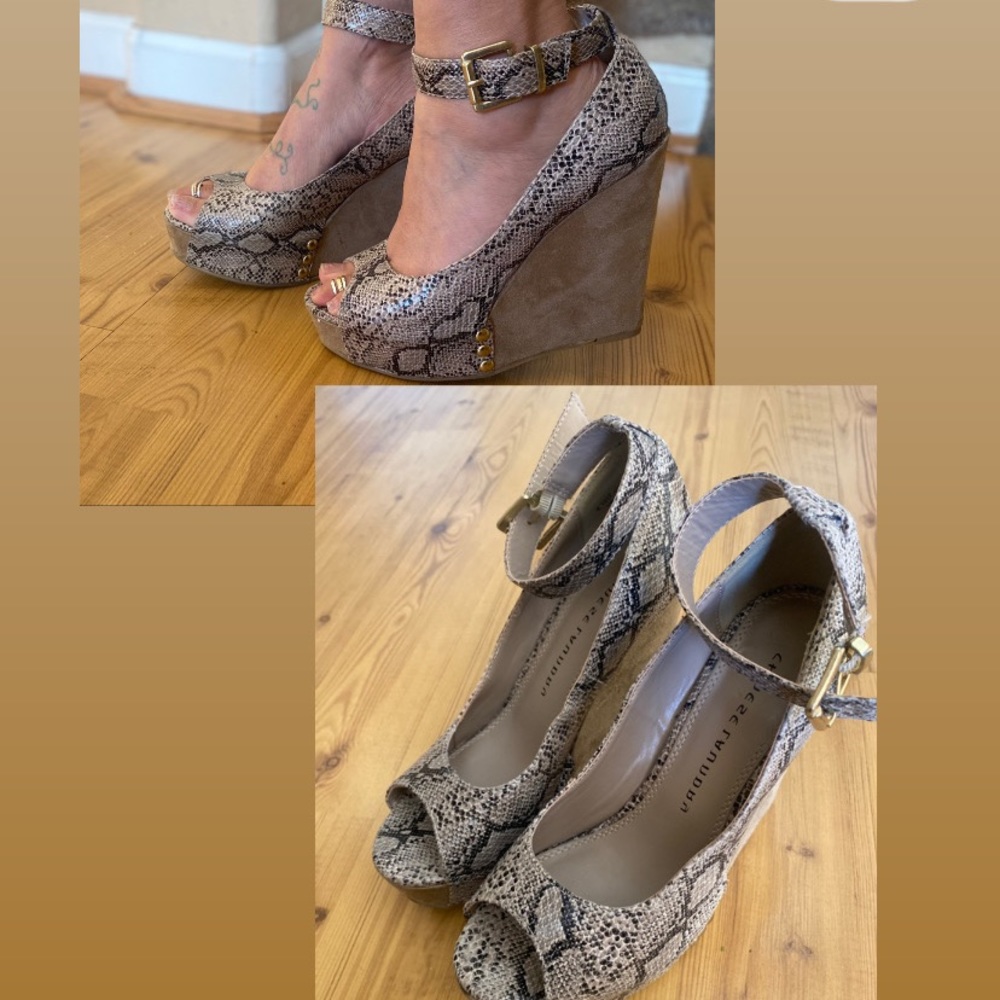 Chinese Laundry Reptile Wedges